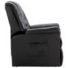 vidaXL Chaise inclinable Noir Similicuir