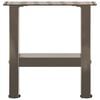 vidaXL Pieds de table basse en acier naturel 2 pi&egrave;ces 30 x (30-31) cm