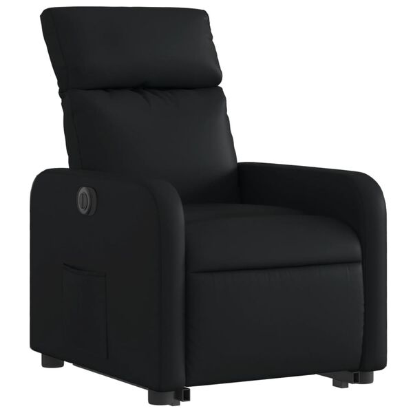vidaXL Fauteuil inclinable &eacute;lectrique noir similicuir