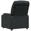vidaXL Fauteuil inclinable en similicuir noir