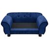 vidaXL Canapé pour chien Bleu 72x45x30 cm Peluche