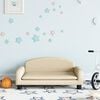 vidaXL Canap&eacute; pour enfants cr&egrave;me 70x45x30 cm tissu