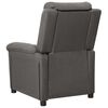 vidaXL Fauteuil inclinable &eacute;lectrique Gris fonc&eacute; Tissu