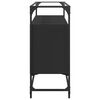 vidaXL Buffet avec dessus en verre noir 98x35x81 cm bois d'ingénierie