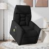 vidaXL Fauteuil inclinable de massage électrique noir tissu microfibre