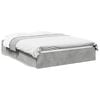 vidaXL Cadre de lit avec tiroirs sans matelas gris b&eacute;ton 120x200 cm