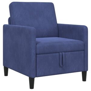 vidaXL Sofa avec rangement Bleu police 72 x 78 x 87 cm Polyester
