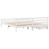 vidaXL Cadre de lit sans matelas blanc 180x200 cm bois massif de pin