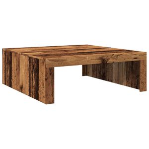 vidaXL Table basse vieux bois 100x100x35 cm bois d'ing&eacute;nierie