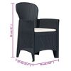 vidaXL Ensemble de bistro 3 pcs Plastique rotin Anthracite