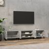 vidaXL Meuble TV gris béton 180x31,5x40 cm bois d'ingénierie