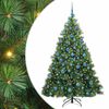 vidaXL Sapin de No&euml;l artificiel avec 300 LED Vert 180 cm PE et PVC