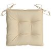 vidaXL Coussins de palette lot de 6 beige 50x50x7 cm tissu oxford