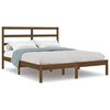 vidaXL Cadre de lit sans matelas marron miel 160x200cm bois pin massif