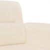 vidaXL Ensemble de canap&eacute;s 2 pcs avec coussins Beige Tissu microfibre