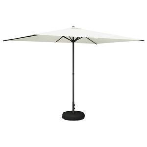 vidaXL Parasol de jardin avec base 200 x 300 cm Polyester
