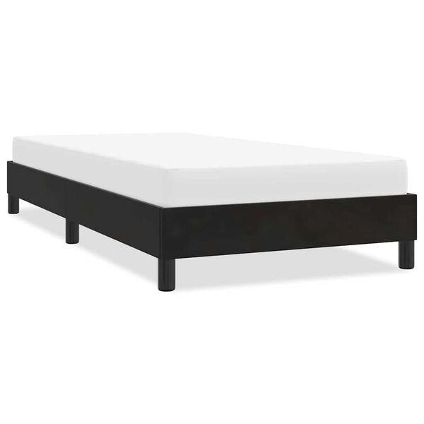 vidaXL Cadre de lit sans matelas noir 100x210 cm velours