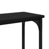 vidaXL TableConsole Ch&ecirc;ne noir 146 x 22.5 x 75 cm Bois d'ing&eacute;nierie