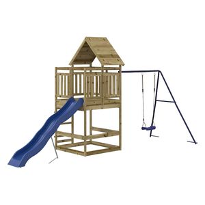vidaXL Aire de jeux d'ext&eacute;rieur bois de pin impr&eacute;gn&eacute;