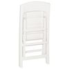 vidaXL Chaises de jardin pliables lot de 4 PP Blanc