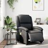 vidaXL Fauteuil de massage inclinable électrique noir cuir véritable