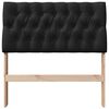 vidaXL Tête de lit capitonnée Noir 90 cm Pin massif