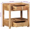 vidaXL Table d'appoint Marron 43 x 32 x 46 cm Bois Recycl&eacute; Solide