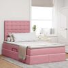 vidaXL Lit avec rangement et matelas Rose 120 x 190 cm Velours