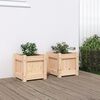 vidaXL Jardini&egrave;res 2 pcs bois de pin massif