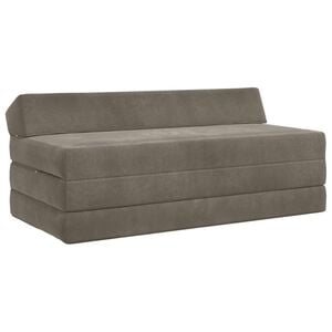 vidaXL Canap&eacute;-lit pliable Gris clair 120 x 60 x 49 cm Tissu
