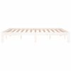 vidaXL Cadre de lit sans matelas blanc bois de pin massif 140x190 cm
