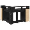 vidaXL Bureau Ch&ecirc;ne noir 130 x 130 x 91 cm Bois d'ing&eacute;nierie