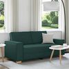 vidaXL Canap&eacute; 2 places Vert fonc&eacute; 180x78x84 cm Tissu