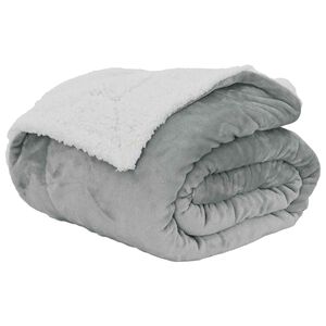 vidaXL plaid Gris 240 x 270 cm 3.17 kg Polaire