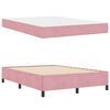 vidaXL Cadre de lit avec matelas Rose 160 x 200 cm tissu