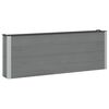 vidaXL Jardini&egrave;re sur&eacute;lev&eacute;e Gris 200 x 30 x 72 cm WPC et Aluminium