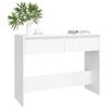 vidaXL Table console blanc 100x35x76,5 cm bois d'ingénierie