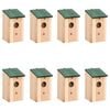 vidaXL Nichoirs 8 pcs Bois 12x12x22 cm