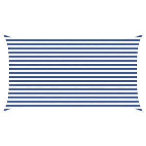 vidaXL Voile d'ombre Bleu et Blanc 4,5 x 2,5 m 100 % polyester Oxford