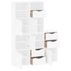 vidaXL Armoires latérales 5 pcs ODDA blanc 40x24x79 cm bois massif pin