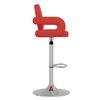 vidaXL Tabouret de bar Rouge Similicuir