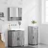 vidaXL Ensemble de mobilier de salle de bain 3 pcs Gris Sonoma
