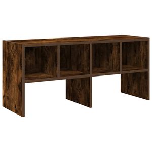 vidaXL &Eacute;tag&egrave;re &agrave; chaussures empilable ch&ecirc;ne fum&eacute; 89,5x30x40 cm