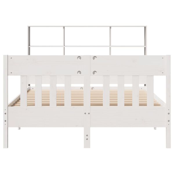 vidaXL Cadre de lit sans matelas blanc 120x200 cm bois de pin massif