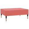 vidaXL Canap&eacute;-lit &agrave; 2 places avec repose-pied Rose Velours