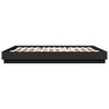 vidaXL Cadre de lit avec LED sans matelas noir 180x200 cm