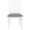 vidaXL Chaises de salle &agrave; manger 2 pcs Blanc 50 x 52,5 x 91 cm