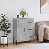 vidaXL Buffet gris b&eacute;ton 69,5x34x90 cm bois d'ing&eacute;nierie