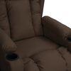vidaXL Fauteuil inclinable Marron Similicuir