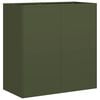 vidaXL Jardini&egrave;re vert olive 80x40x80 cm acier lamin&eacute; &agrave; froid